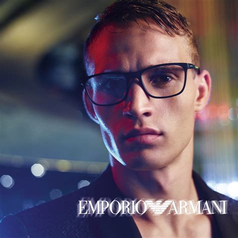 advertising emoporio armani glasses